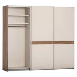 Moderano Schiebetürenschrank System One eichefarbig, elfenbein Sale