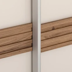 Moderano Schiebetürenschrank System One eichefarbig, elfenbein Sale