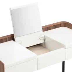 Johann Jakob Schminktisch Venera nussbaumfarbig, weiss Discount