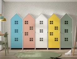 JAXX Schrank Casami blau, gelb, grün, pink, weiss New