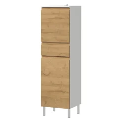 MID.YOU Schrank Torrance grandson-eiche-nb., weiss Clearance