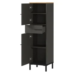 MID.YOU Schrank Yonkers graphit, navarra-eiche-nb. New