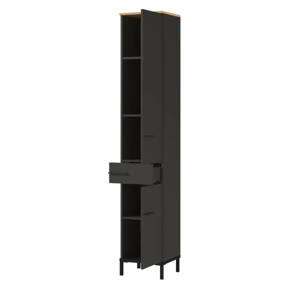 MID.YOU Schrank Yonkers graphit, navarra-eiche-nb. Online