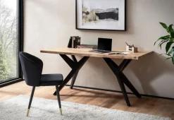 MID.YOU Schreibtisch Akazie hellbraun Clearance