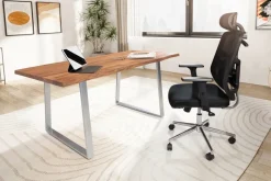 MID.YOU Schreibtisch Akazie hellbraun Clearance