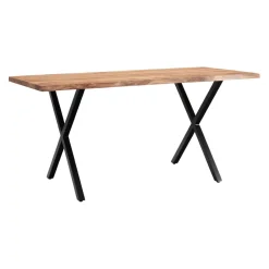MID.YOU Schreibtisch Akazie hellbraun Outlet