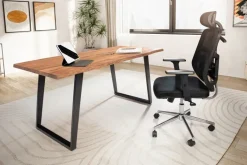 MID.YOU Schreibtisch Akazie hellbraun Clearance