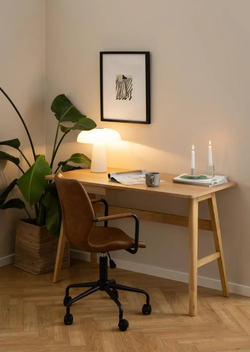 MID.YOU Schreibtisch Barnett eichefarbig