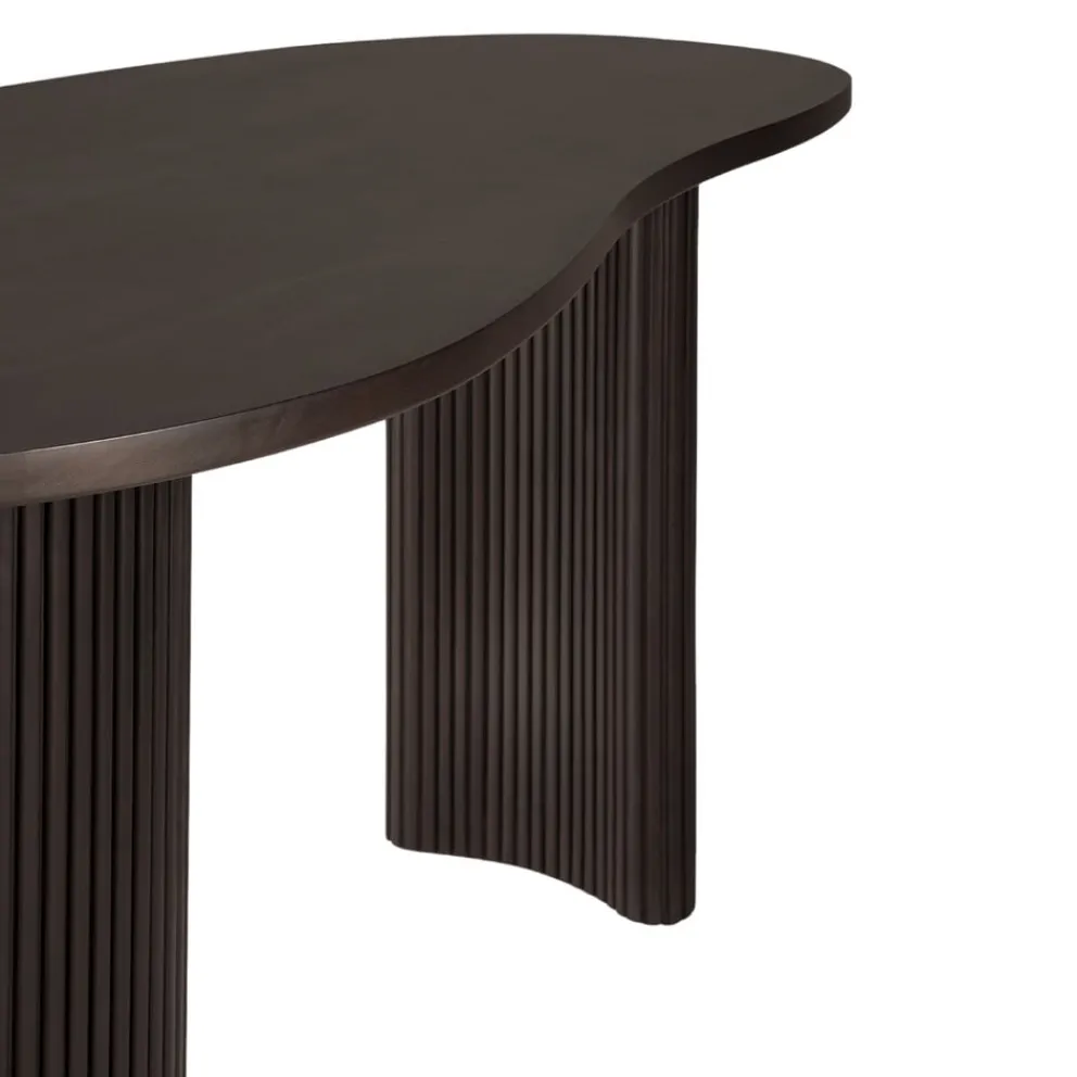Ethnicraft Schreibtisch Boomerang dunkelbraun Clearance