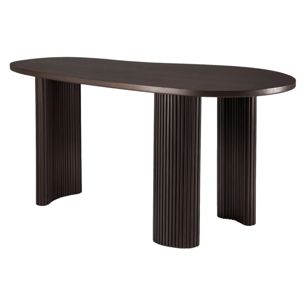 Ethnicraft Schreibtisch Boomerang dunkelbraun Clearance