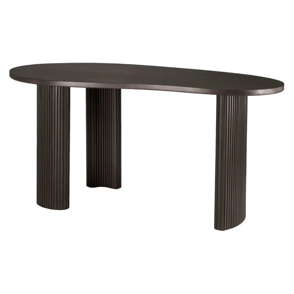 Ethnicraft Schreibtisch Boomerang dunkelbraun Clearance