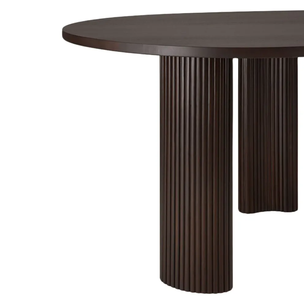 Ethnicraft Schreibtisch Boomerang dunkelbraun Discount