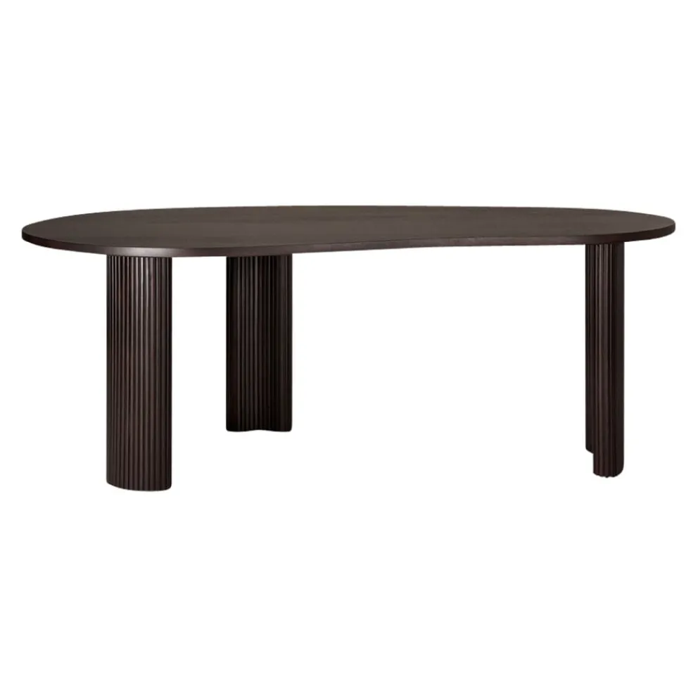 Ethnicraft Schreibtisch Boomerang dunkelbraun Discount