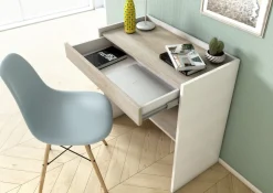 Sikelia Schreibtisch Desk eichefarbig, weiss Hot