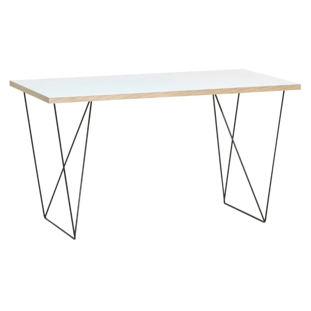 Temahome Schreibtisch Flow-105 eiche, schwarz, weiss Sale
