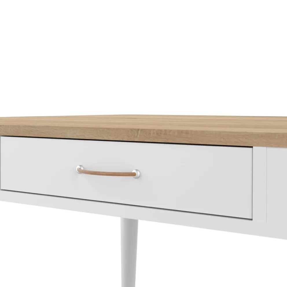 Temahome Schreibtisch Horizon eichefarbig, weiss