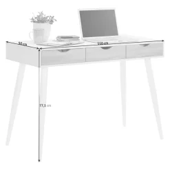 Lomoco Schreibtisch Neptun weiss Outlet
