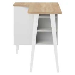 Temahome Schreibtisch Nook eichefarbig, weiss Best