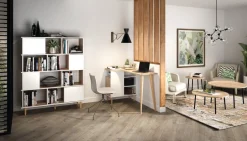 Temahome Schreibtisch Nook eichefarbig, weiss Best
