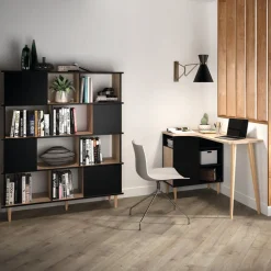 Temahome Schreibtisch Nook eichefarbig, schwarz Hot