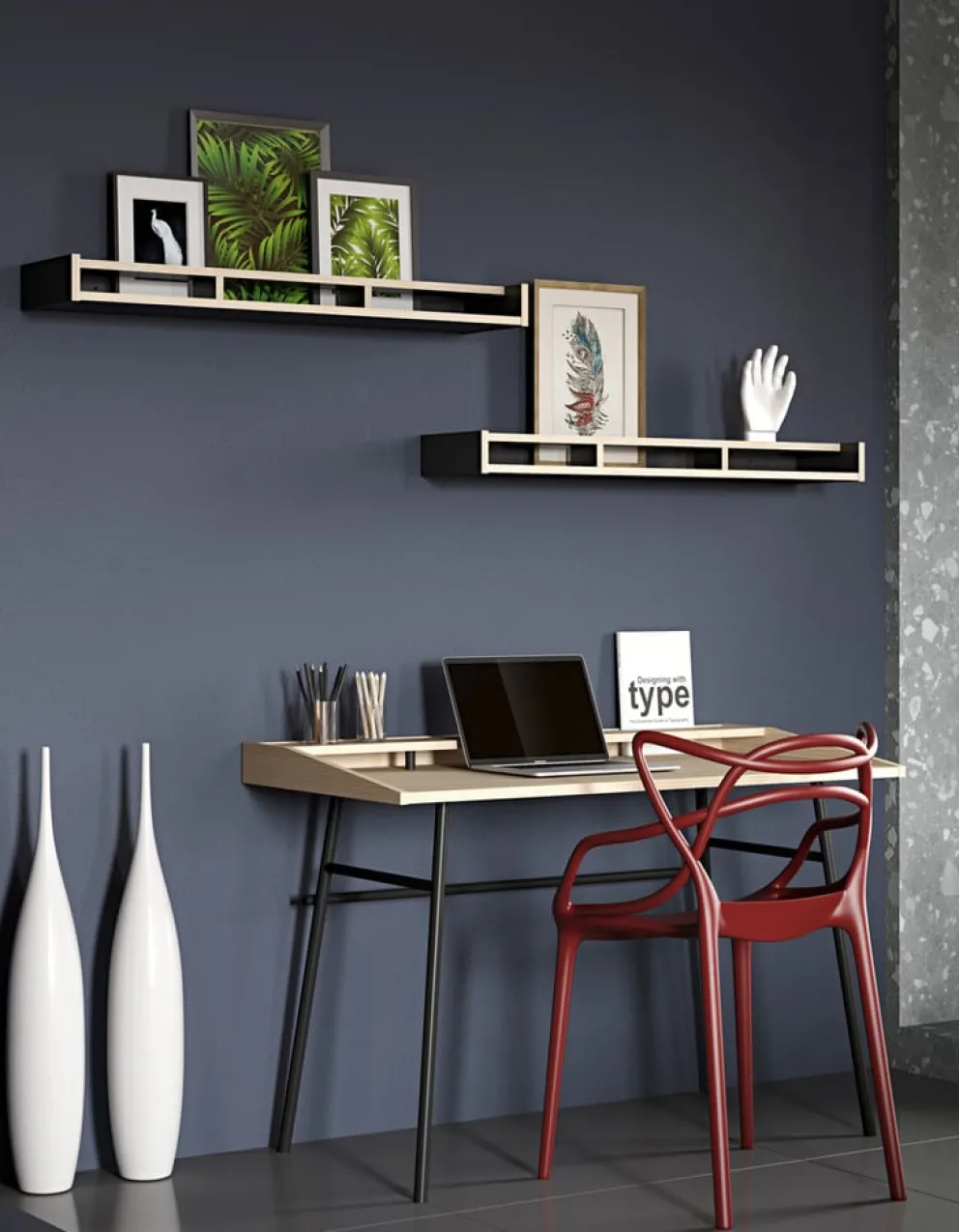 Temahome Schreibtisch Ply eichefarbig Clearance