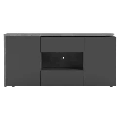 Temahome Schreibtisch Tango-105 betongrau, schwarz