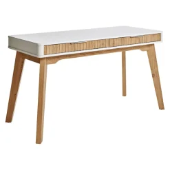 Johann Jakob Schreibtisch Wave eichefarbig, weiss Discount