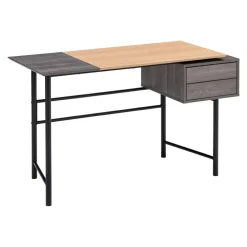 BYYU Schreibtisch Widmer-105 eichefarbig, grau Online