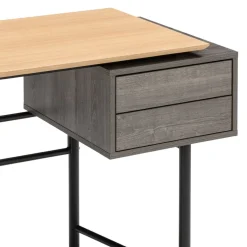 BYYU Schreibtisch Widmer-105 eichefarbig, grau Online