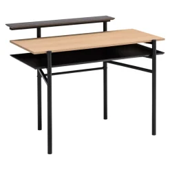 BYYU Schreibtisch Widmer-105 eichefarbig, grau