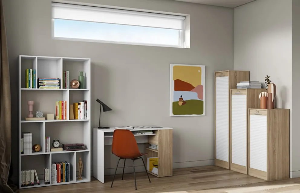 Temahome Schreibtisch Yale eichefarbig, weiss New