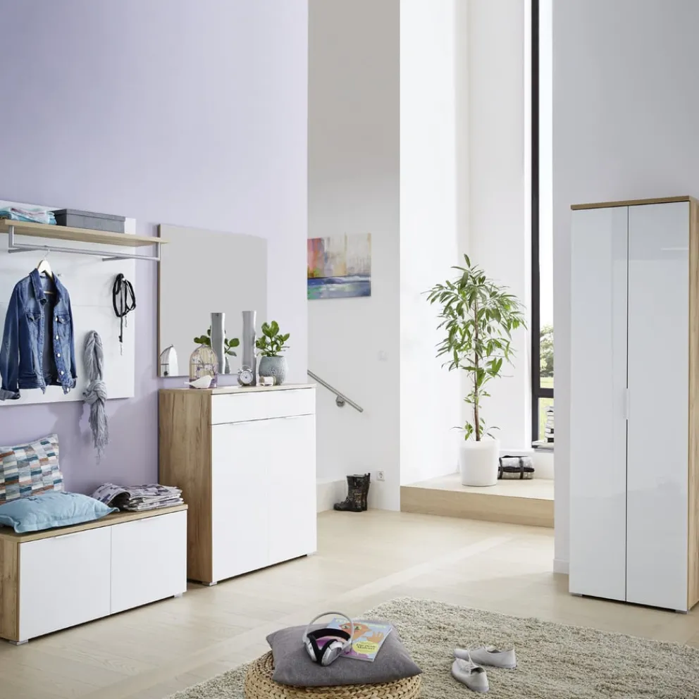 Voleo Schuhbank New York eichefarbig, weiss Outlet