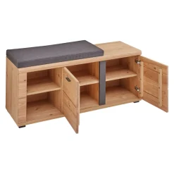 Linea Natura Schuhbank Sonos eichefarbig, eschefarbig, schwarz Best