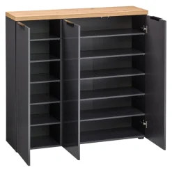Voleo Schuhschrank Idea anthrazit, eichefarbig Outlet