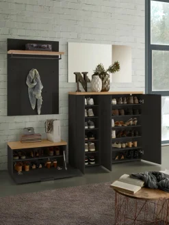 Voleo Schuhschrank Idea anthrazit, eichefarbig Outlet