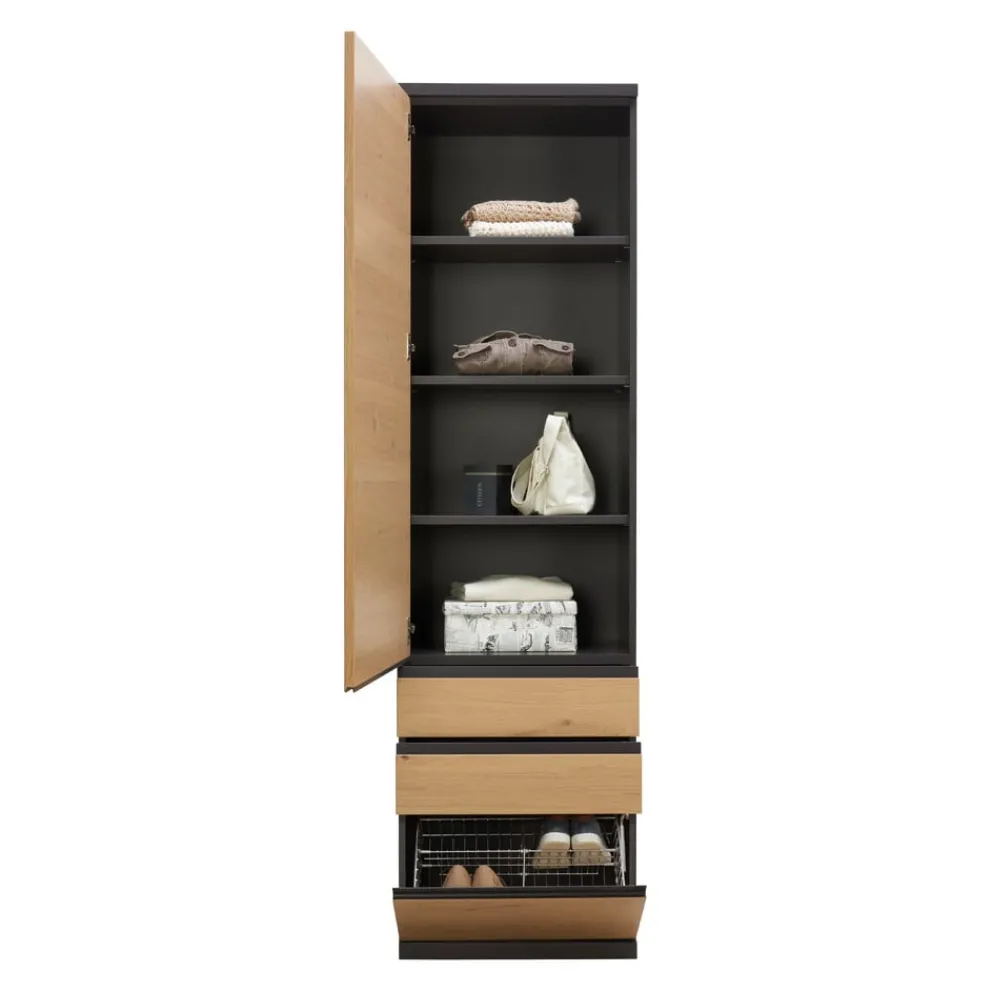 Invivus Schuhschrank Infinity_506 Asteiche, graphitschwarz Hot