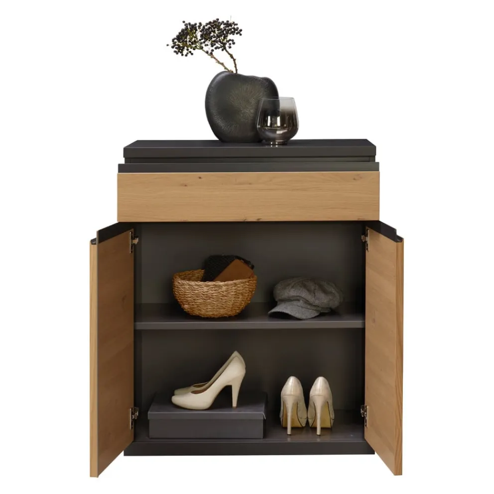 Invivus Schuhschrank Infinity_506 Asteiche, graphitschwarz Sale