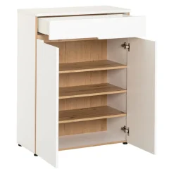 Novel Schuhschrank Memphis eichefarbig, weiss Outlet
