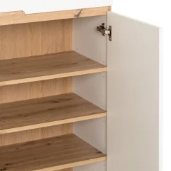 Novel Schuhschrank Memphis eichefarbig, weiss Outlet