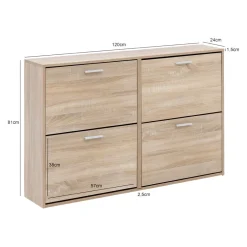 MID.YOU Schuhschrank Modern hellbraun Clearance