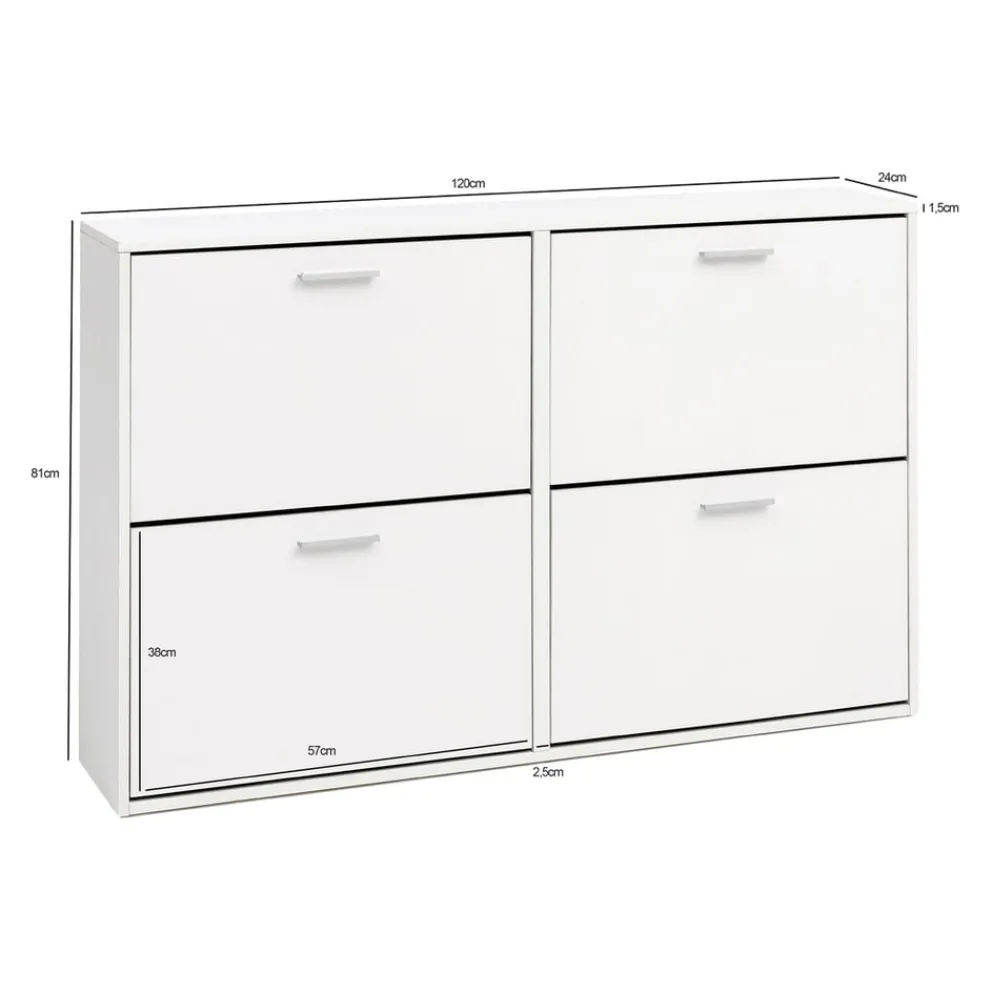 MID.YOU Schuhschrank Modern weiss Online