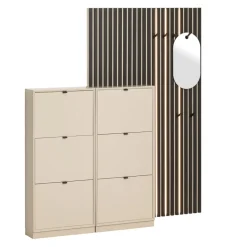 SUDBROCK Schuhschrank Modo19 469kaschmir Hot
