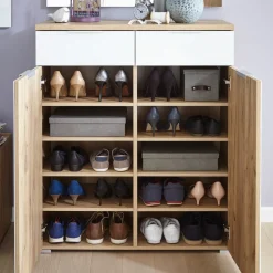 Voleo Schuhschrank New York eichefarbig, weiss Best
