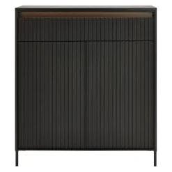 Hom'In Schuhschrank Noto schwarz Clearance