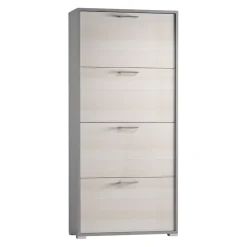 Sikelia Schuhschrank Shoe eichefarbig, weiss