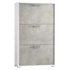 Sikelia Schuhschrank Shoe betongrau, weiss Best