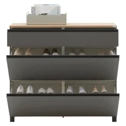Dieter Knoll Schuhschrank Sorrent grau Best