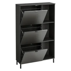 Johann Jakob Schuhschrank Tirana graphit, schwarz Clearance