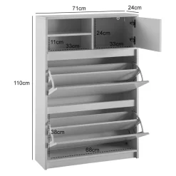 MID.YOU Schuhschrank weiss Discount