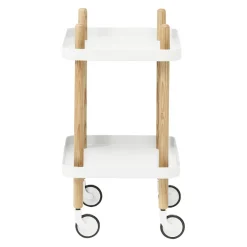 Normann Copenhagen Servierwagen Block eschefarbig, weiss Clearance